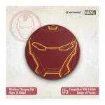 Reconnect Marvel Iron Man 10 Watts Wireless charger with charging capacity upto 10W, Hassle free charging, Premium design, LED indicator ring, Qi certified, DWLC101 IM