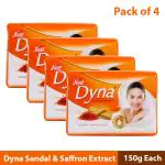 Dyna Sandal & Saffron Extract Soap 150 g (Pack of 4)