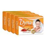 Dyna Premium Beauty Sandal & Saffron Extract Soap 125 g (Pack of 4)