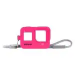 GoPro Camera Sleeve with Lanyard for Hero 8, Electric Pink AJSST-007