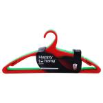 Happy To Hang Swan Red & Green Plastic Hangers (Set of 6)