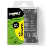 Glimmer Waved Bob Pins (Large) 60 pcs