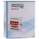 Chrome Plastic White Suggestion Box