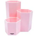 Chrome 9649 Pink Plastic Pen Stand