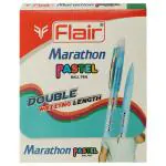 Flair Marathon Pastel Blue Ballpoint Pen (Pack of 10)