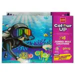 Cello Colour Up Jumbo Wax Crayons (24 Shades) (Design/colour may vary)