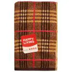 Happy Living Burberry Check Brown Cotton Hand Towel 60x40 cm
