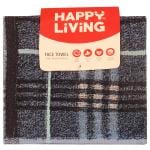 Happy Living YD Check Navy Cotton Face Towel 30x30 cm (2 pcs)