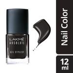 Lakme Absolute Gel Stylist Nail Color, Carbon 12 ml