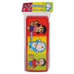 Buddyz 3D Doraemon Plastic Red Pencil Box