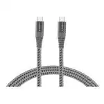 Ambrane RCTT15 1.5 m USB Type-C Fast Charging Braided Cable, Black