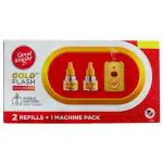 Good Knight Gold Flash Mosquito Repellent Machine + Refill 45 ml (Pack of 2)