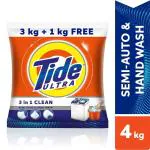 Tide Ultra 3 in 1 Detergent Powder 3 kg (Get Extra 1 kg Free)