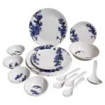 Durodine Picasso Assorted Colour Melamine Dinner Set (18 pcs) - Design / Colour may vary