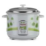 Butterfly 1.8 litres Electric Rice Cooker, Stainless Steel Top Lid, Comes With Additional Bowl, Jade, White
