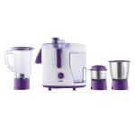 Usha JMG-500XJ3 500 Watts Juicer Mixer Grinder with Detachable Pulp Collector, Magenta and White