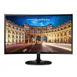 Samsung LC24F392FHWXXL 59.8 cm (23.5 inch) with VA Panel Technology, 1920 x 1080 Resolution, Black High Glossy Monitor