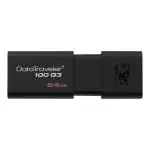 Kingston 64 GB USB 3.0 DataTraveler 100 Flash Drive, DT100G3