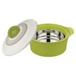 Happy Living Geometry Green Plastic Insulated Casserole 1.5 L