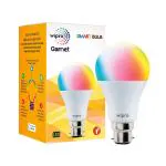 Wipro Garnet 9 Watts B22 NS9001 Smart Light (with 16 million color, Alexa And Google Assistant Supported)