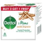 Dettol & Moms Sandal Fragrance Soap 75 g (Buy 3 Get 1 Free)