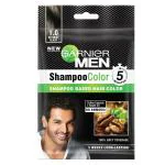 Garnier Men Shampoo Based Hair Color, Natural Black (1.0) 20 ml