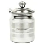 Home One Deepline Stainless Steel Ghee Pot 100 ml with Spoon 7 cm