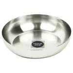 Home One Stainless Steel JK Halwa Plate 12.5x12.5 cm (No. 65)