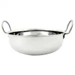 Home One Stainless Steel Induction Bottom Kadai 2500 ml (Size 14)