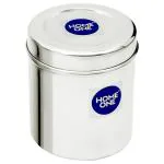 Home One Round Stainless Steel Deep Dabba 2 L (No. 12)