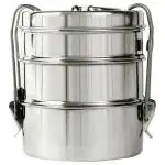 Home One Clip-Lock Stainless Steel Lunch Carrier 130x110 mm