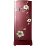 Samsung RR19T1Z2BR2/HL 192 L 2 Star Direct-Cool Single Door Refrigerator, Star Flower Red