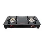 Butterfly Wave 2 Burner Glass Top LPG Gas Stoves