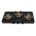 Faber Power 3BB BK Cooktop Hob with Durable and Scratch Resistance Toughened Glass