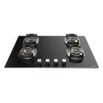 Faber Nexus HT784 CRS BR CI Hybrid Hob with 4 Brass Burners, Auto Ignition