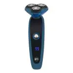 BPL 3-Blade Rotary Shaver for Wet & Dry Shave, Digital Battery Indicator, Fast Charging, up to 60mins of Cordless Usage, Water Resistant (IPX4), 2 Years Warranty, Navy Blue