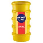 Home One Keeper Yellow Plastic Container 170 ml (Set of 5)