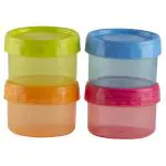 Home One Twisty Assorted Plastic Container 300 ml (Set of 4)
