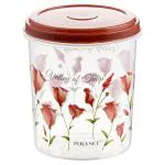 Home One Star Brown Plastic Container 1+ 2+ 4 L (Set of 3)