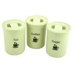 Home One Airseal Green Plastic Container 840 ml (Set of 3)