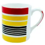 Alive Craft Assorted Colour Hand Print Milk Mug 360 ml (Design/colour may vary)