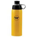 Home One Yellow Rover Stainless Steel Water Bottle 800 ml