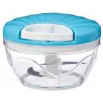 Home One Blue Plastic 3 Blades vegetable Chopper 500 ml