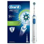 Oral-B Pro 600 Cross Action Timer Toothbrush with Charger