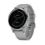 Garmin vivoactive 4s Smart Watch (Powder Gray/Silver) with 20 preloaded indoor sports apps