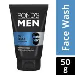 Pond's Men Oil Clear Icy Freshness Face Wash with Cooling Menthol 50 g