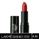 Lakme Cushion Matte Lipstick, Red Rose 4.5 g