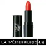 Lakme Cushion Matte Lipstick, Orange Rush 4.5 g