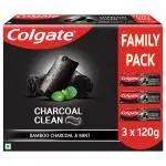 Colgate Bamboo Charcoal Clean Toothpaste 120 g (Pack of 3)