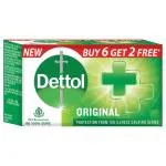 Dettol Original Soap 125 g (Buy 6 Get 2 Free)